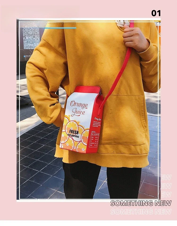 Cute Strawberry Banana Milk Fruit Print PU Mini Crossbody Bag for Girls Summer 2025 Fresh Sweet Style Single Shoulder Bag Cute Strawberry Banana Milk Fruit Print PU Mini Crossbody Bag for Girls Summer 2025 Fresh Sweet Style Single Shoulder Bag