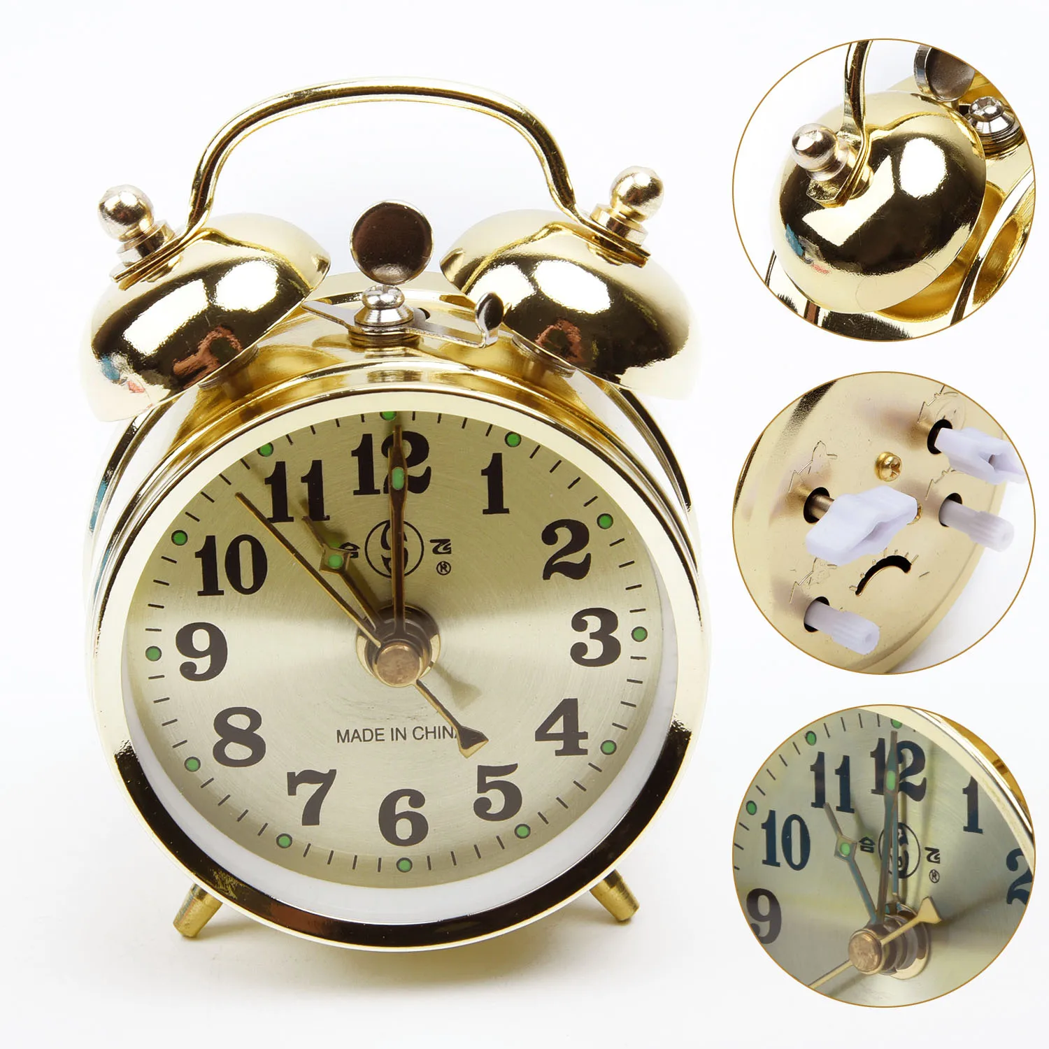 Horseshoe Mechanical Gold Alarm Clock Manual Wind Up Vintage Metal Clock Cute For Living Room Decoration Toy
Horseshoe Mechanical Gold Alarm Clock Manual Wind Up Vintage Metal Clock Cute For Living Room Decoration Toy