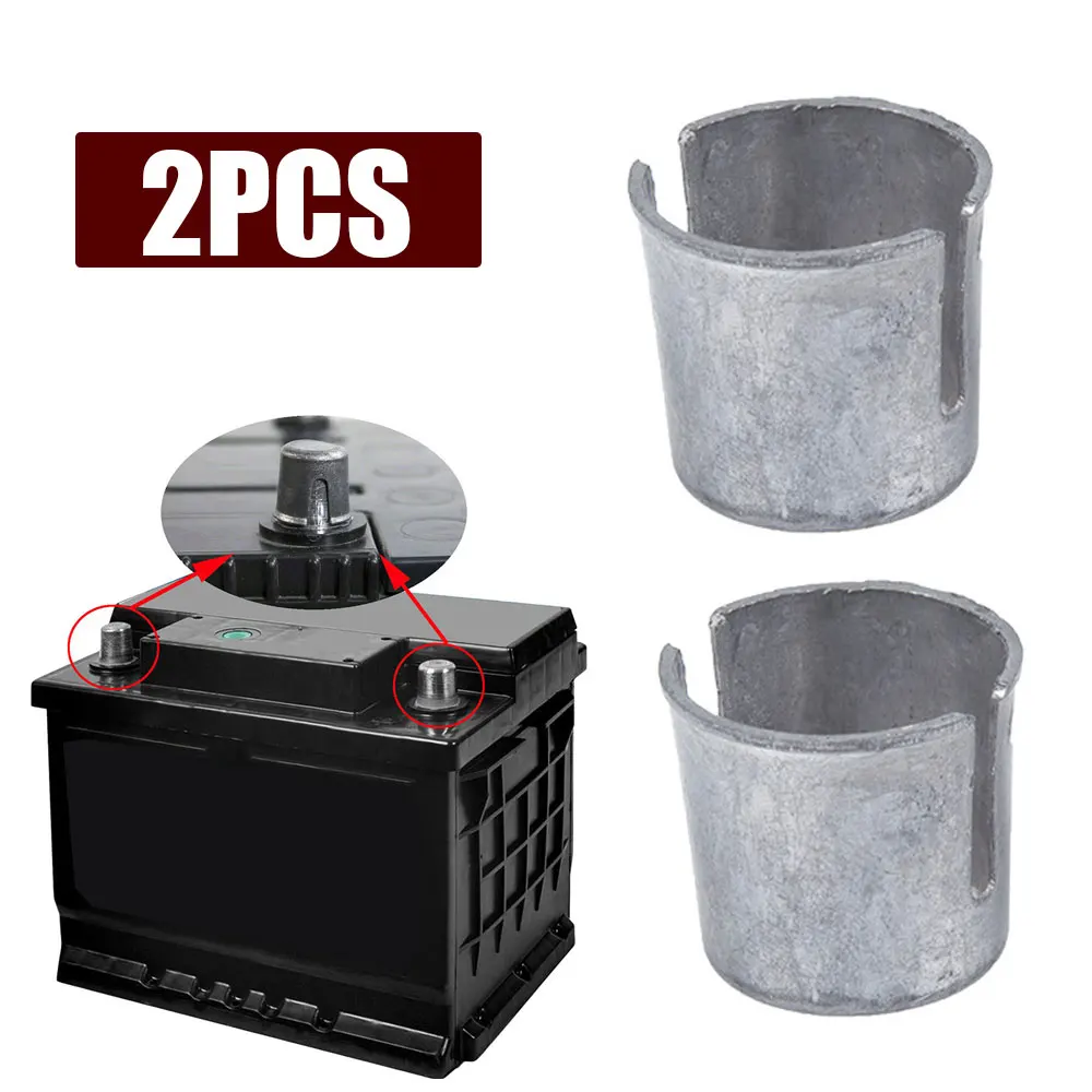 2pcs Car Battery Post Repair Shim Alloy Electrical Component Battery Terminal Converters Post Repair Shims Repair Worn Posts 
2pcs Car Battery Post Repair Shim Alloy Electrical Component Battery Terminal Converters Post Repair Shims Repair Worn Posts