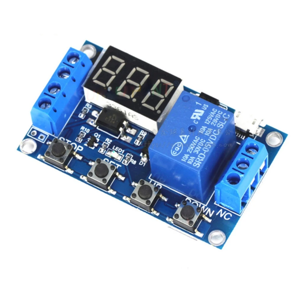 DC 6-30V Support Micro USB 5V LED Display Automation Cycle Delay Timer Control Off Switch Delay Time Relay 6V 9V 12V 24V
DC 6-30V Support Micro USB 5V LED Display Automation Cycle Delay Timer Control Off Switch Delay Time Relay 6V 9V 12V 24V