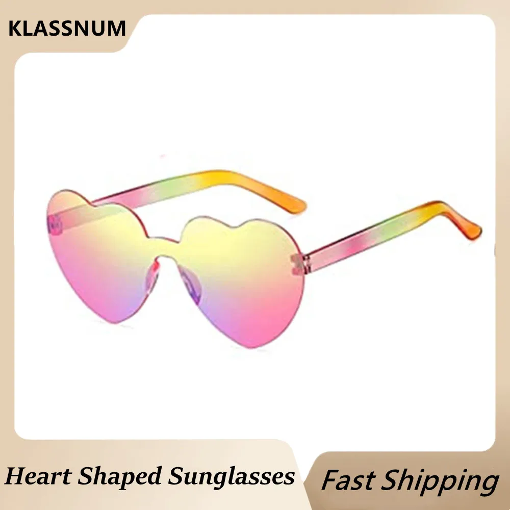 Love Heart Shape Sunglasses Colorful Rimless Frame Glasses Gradient Lenses Sunglasses Candy Color Shades Funny Party Sun Glasses
Love Heart Shape Sunglasses Colorful Rimless Frame Glasses Gradient Lenses Sunglasses Candy Color Shades Funny Party Sun Glasses