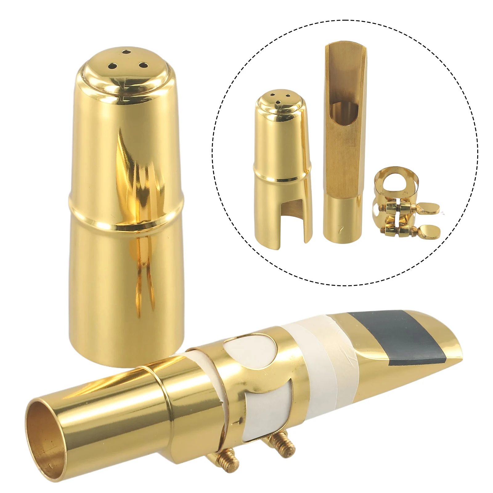 Professional Tenor Saxophone Brass Metal Mouthpiece Size 56789 With Ligature And Cap Replacement Parts For Saxophone
Professional Tenor Saxophone Brass Metal Mouthpiece Size 56789 With Ligature And Cap Replacement Parts For Saxophone