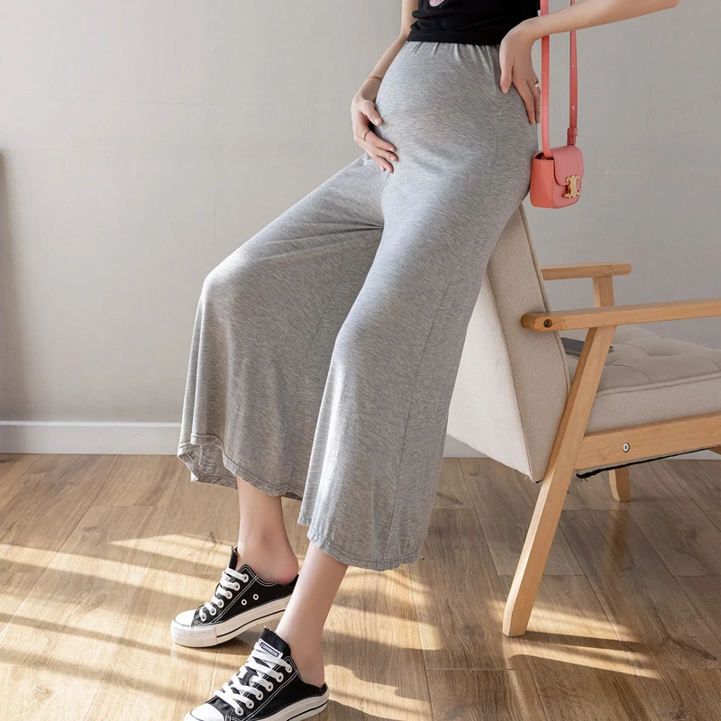Korean Style Maternity Boot Cut Plus Size High Waist Long Loose Pregnant Woman Wide Legs Trousers Modal Pants
Korean Style Maternity Boot Cut Plus Size High Waist Long Loose Pregnant Woman Wide Legs Trousers Modal Pants