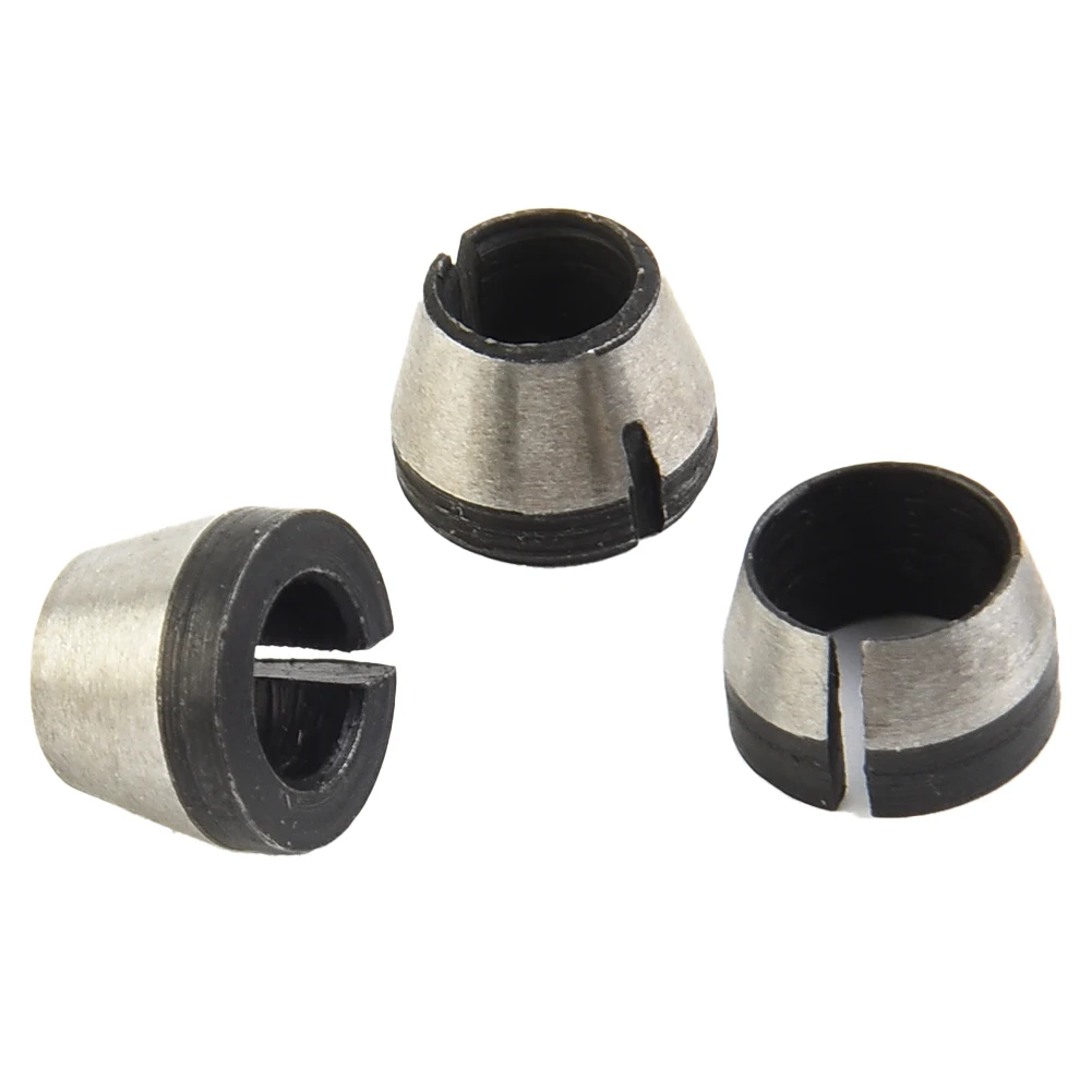 

3x 6/6.35/8mm Collet Chuck For Engraving Trimming Machine Electric Router High Precision Bit Woodworking Power Tool