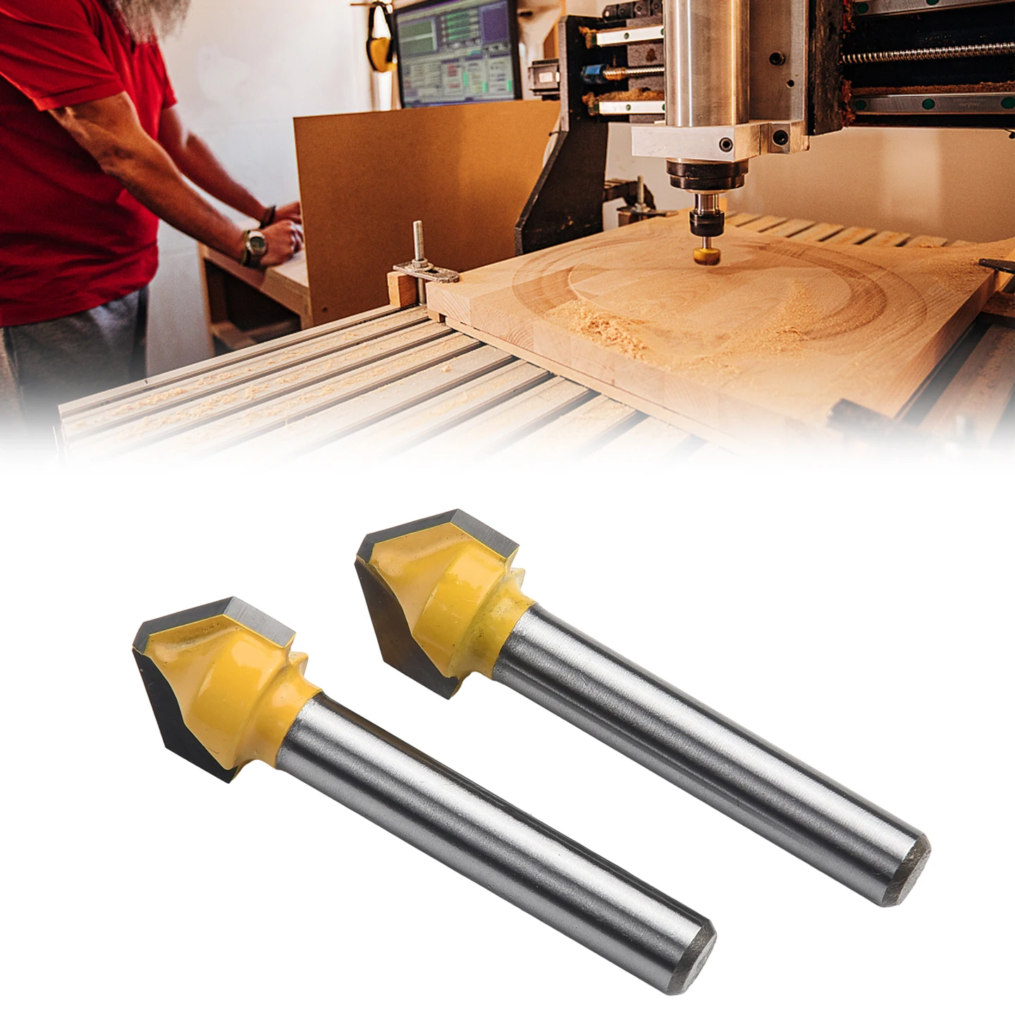 Durable Brand New Router Bits Chamfer Flat Head Cutter Power Tools Woodworking Drilling Accessory 6mm Shank 90 Degree
Durable Brand New Router Bits Chamfer Flat Head Cutter Power Tools Woodworking Drilling Accessory 6mm Shank 90 Degree