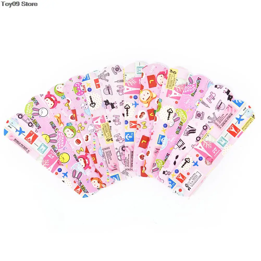

50pcs Waterproof Breathable Cute Cartoon Band Aid Hemostasis Adhesive Bandages First Aid Emergency Kit For Kids Children