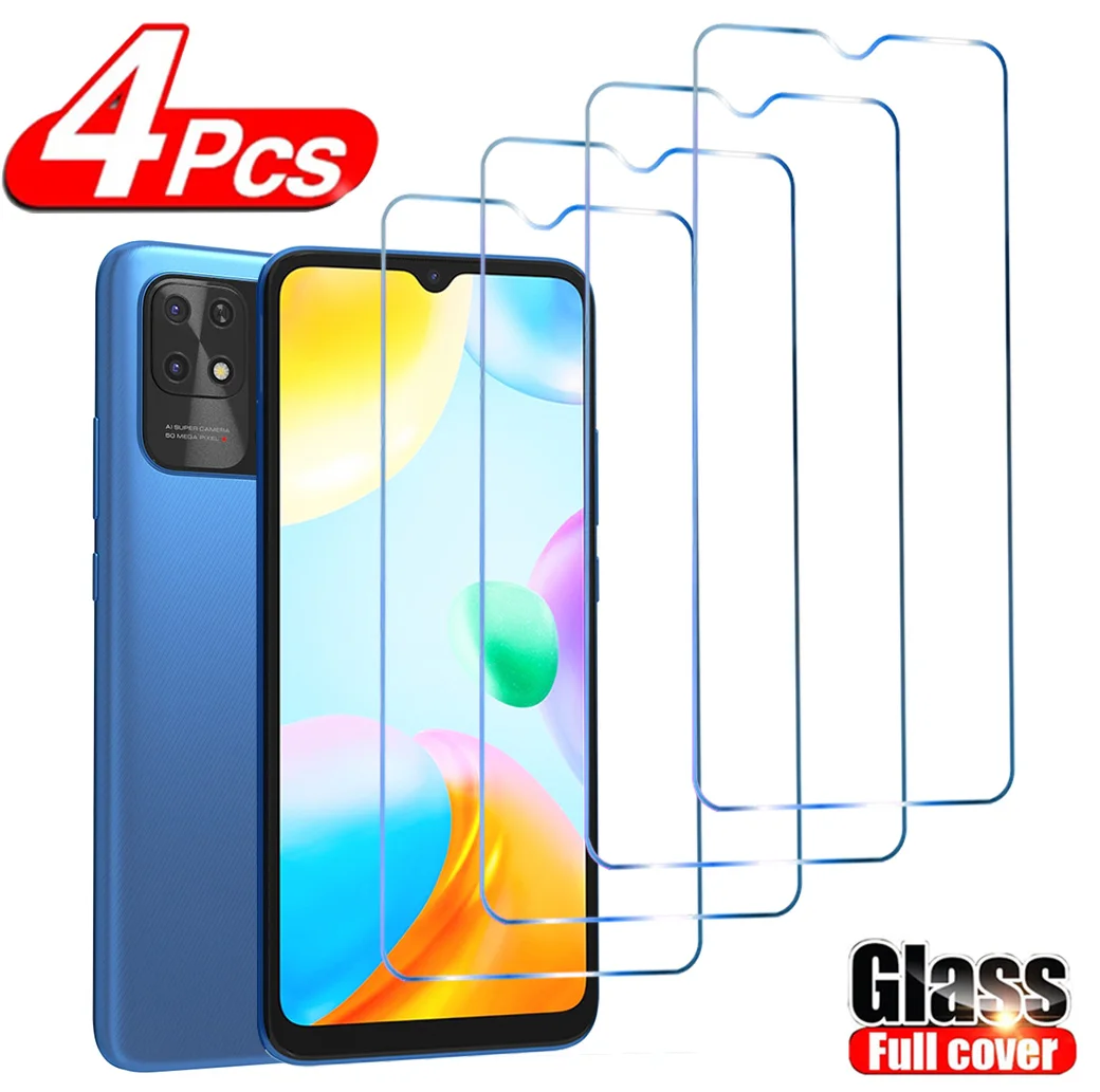 

4PCS Screen Protector for Redmi 10C A1 Plus A2 10A 10 9T 9C 9A 9i 9 12C K60 Pro HD Tempered Glass For Redmi 8A 8 K40 K50 Pro