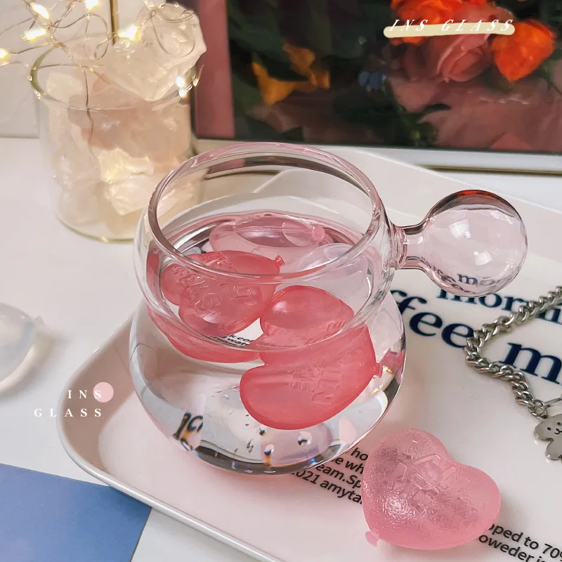 Creative High Borosilicate Glass Single Layer Cup Household Lovely Gourd Shaped Ball hHandle Fruit Juice Free Shipping Items
Creative High Borosilicate Glass Single Layer Cup Household Lovely Gourd Shaped Ball hHandle Fruit Juice Free Shipping Items
