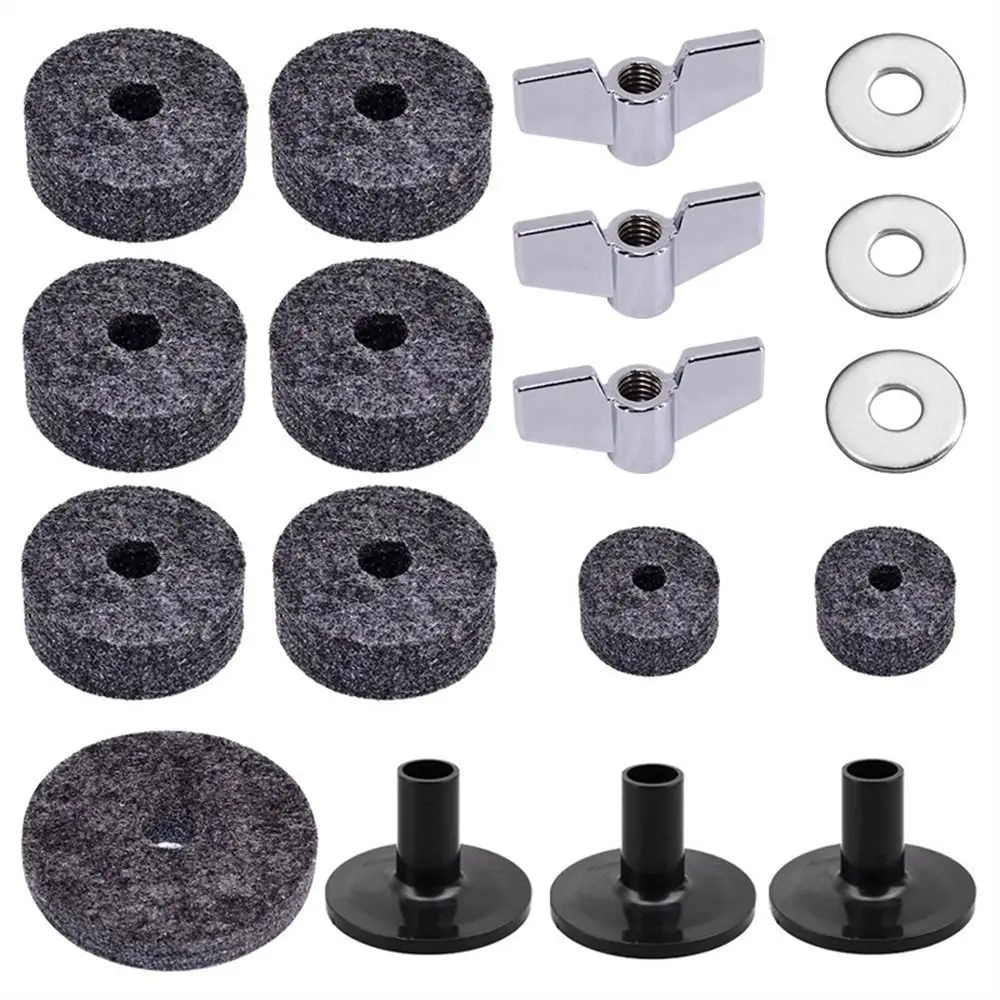 

Wing Nuts Cymbal Felt Washer Cymbal Sleeve Percussion Drum Stand Felt Anti-skid Gasket Drum Set Felts Drum Accessory