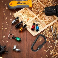 1pc Black Metric Keychain Extension with 5/6pcs Extension Screwdriver Bits Holder Socket Adapter Drill Bit Screw Adapter
1pc Black Metric Keychain Extension with 5/6pcs Extension Screwdriver Bits Holder Socket Adapter Drill Bit Screw Adapter