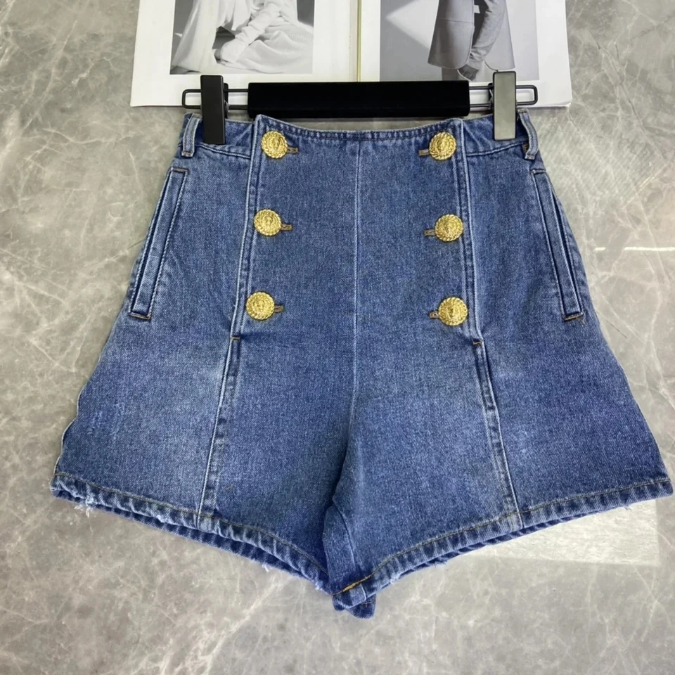 

2024SS Summer New Women Casual High Quality Cowboy Denim Shorts Pants for Female