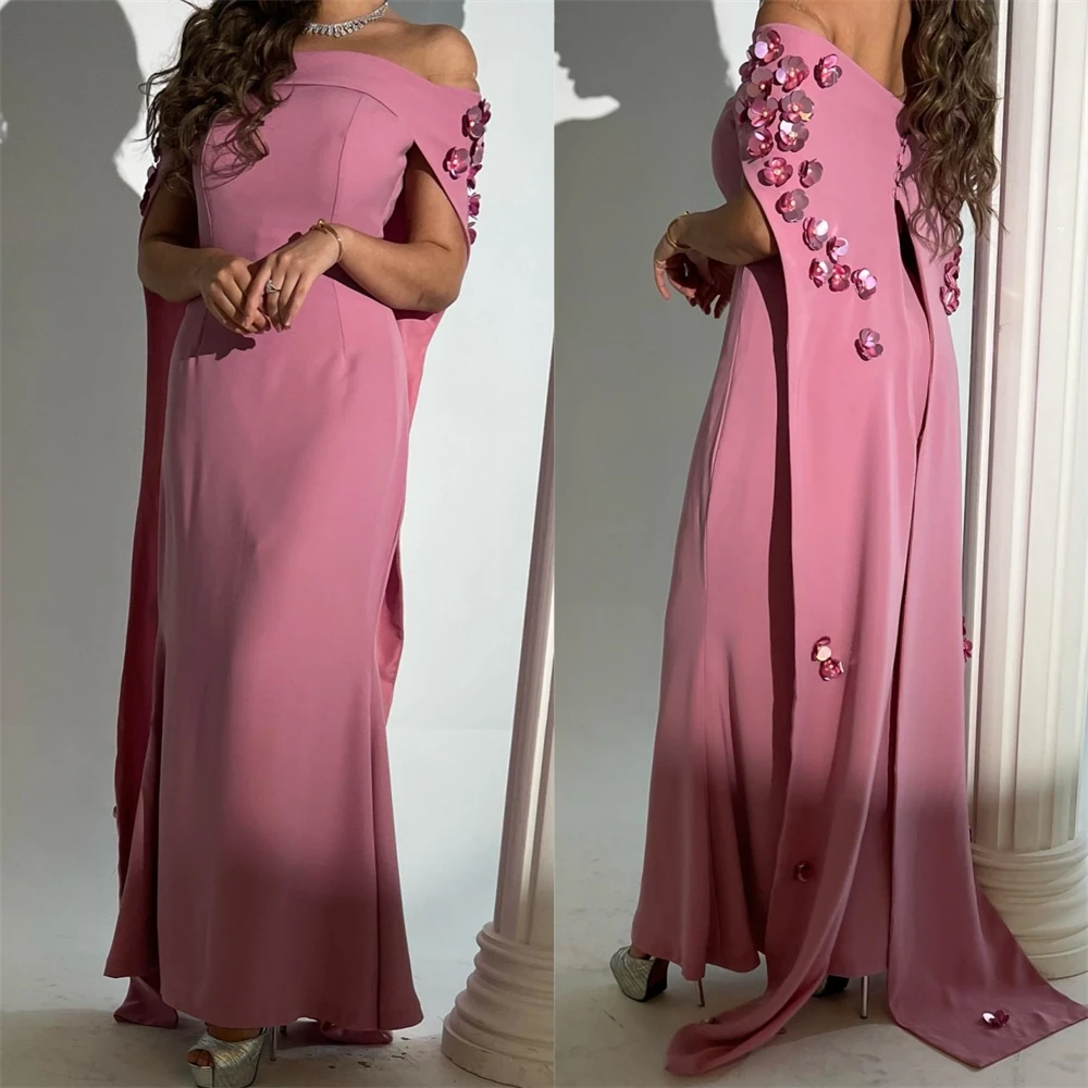 

Prom Dress Strapless Neck Chiffon فساتين سهره فاخره Formal Yipeisha Occasion Evening Gown Islam فستان سهرة نسائي فخمه