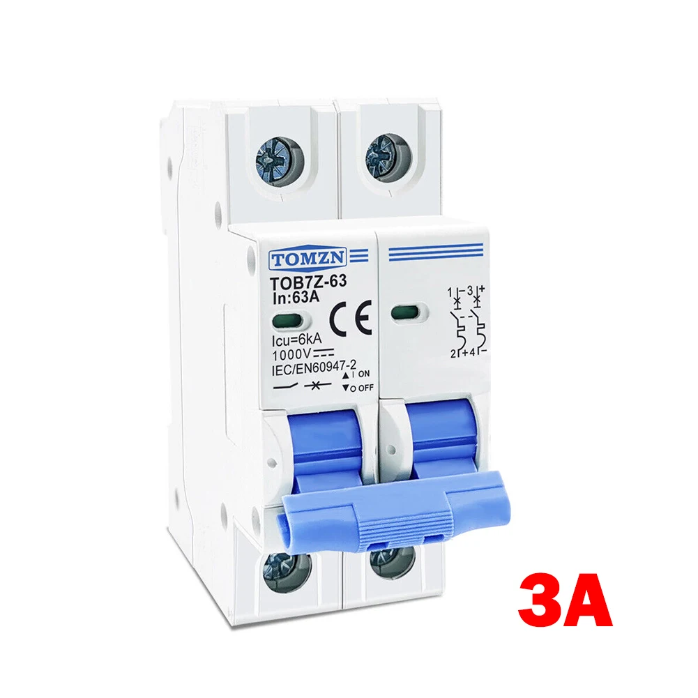 MCB Солнечный выключатель 10 А, рельсовая установка 16 А 20 А 25 А 2P постоянный ток 1000 в 32 А 50 А, аксессуар для фотогальванических систем
MCB Солнечный выключатель 10 А, рельсовая установка 16 А 20 А 25 А 2P постоянный ток 1000 в 32 А 50 А, аксессуар для фотогальванических систем