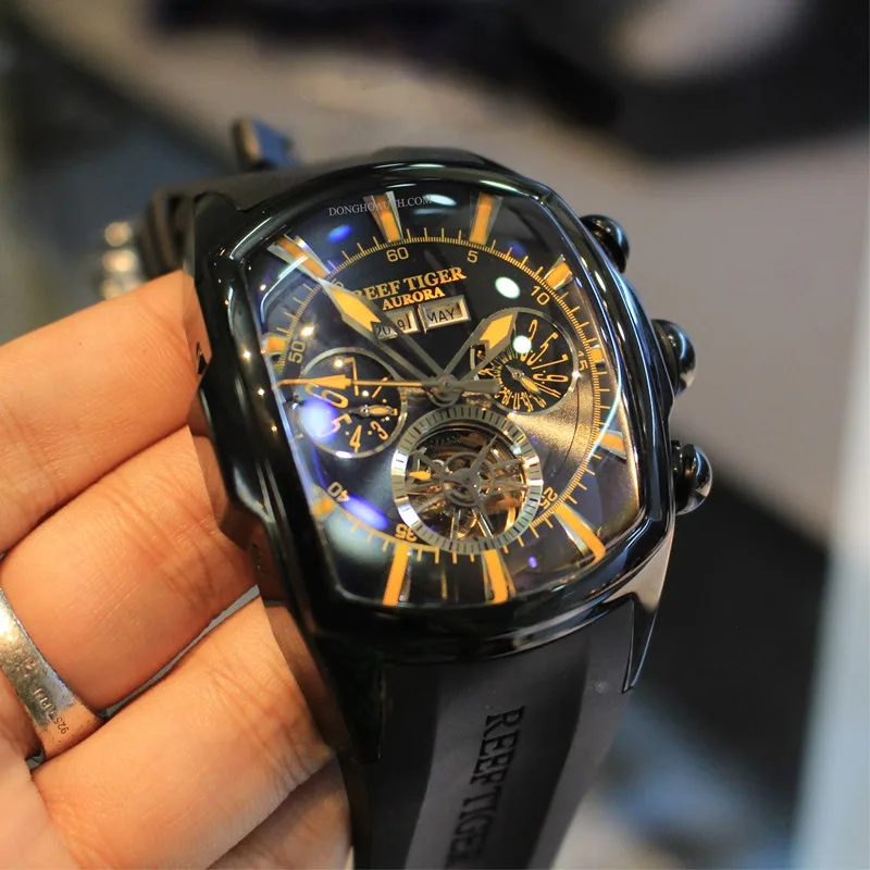 Reef Tiger/RT Top Brand Luxury Big Watch For Men Mechanical Tourbillon Sport Watches Relogio Masculino RGA3069
Reef Tiger/RT Top Brand Luxury Big Watch For Men Mechanical Tourbillon Sport Watches Relogio Masculino RGA3069
