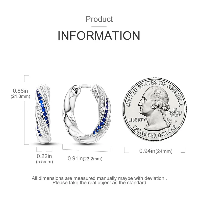 New Earrings 100% Genuine 925 Sterling Silver Women Hoop Earring Women's Wedding Engagement Girlfriend Wife Birthday Gift 127 Mallzona S42306ae804af4317a30a678971829d119 New Earrings 100% Genuine 925 Sterling Silver Women Hoop Earring Women's Wedding Engagement Girlfriend Wife Birthday Gift Mallzona