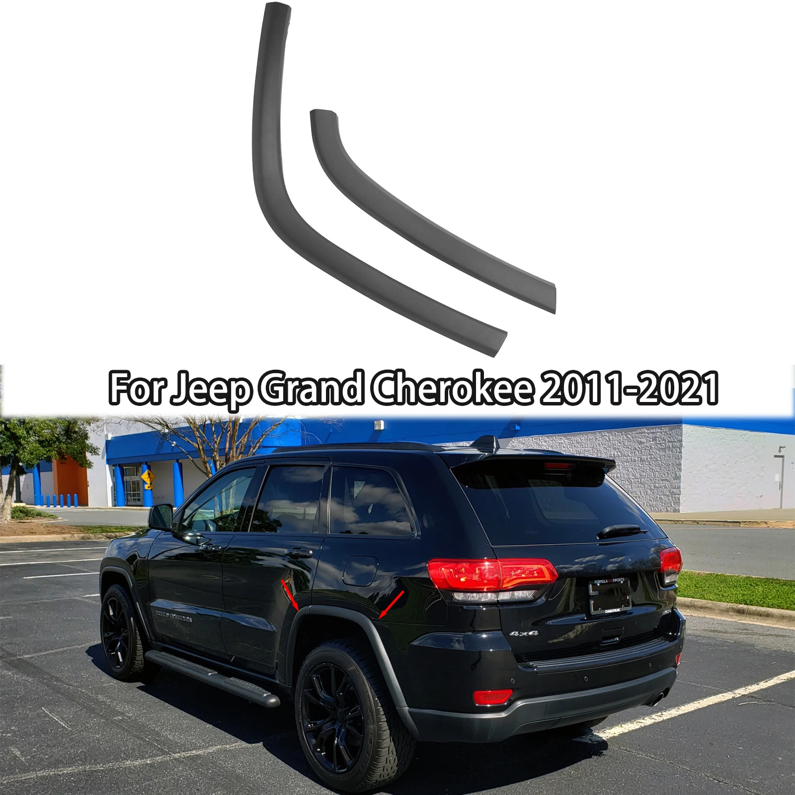 

Rear Wheel Arch Trim Molding Eyebrow For Jeep Grand Cherokee 2011-2021 1MP37RXFAE 1MP36RXFAE 1MP35RXFAI 1MP34RXFAH