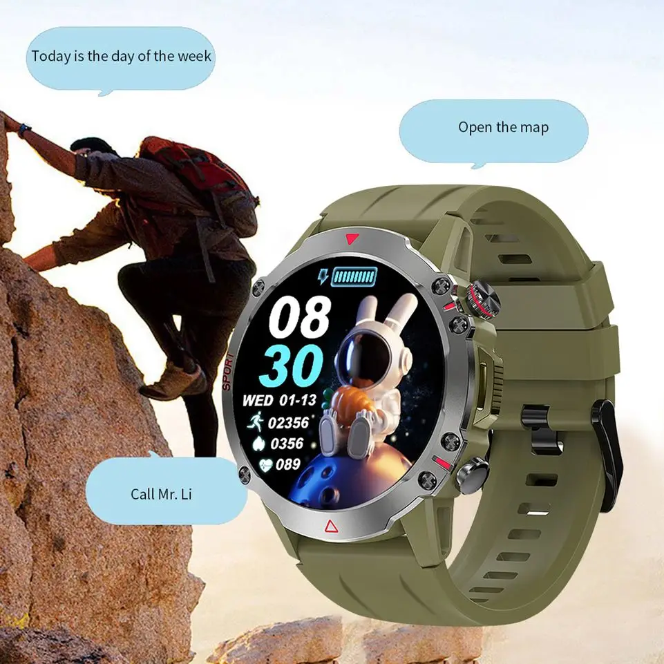 

for Oukitel WP19 Pro WP21 Ultra WP22 WP23 Sports Smart Watch IP68 Waterproof Bluetooth Call Watch Heart Rate Blood Oxygen Sports