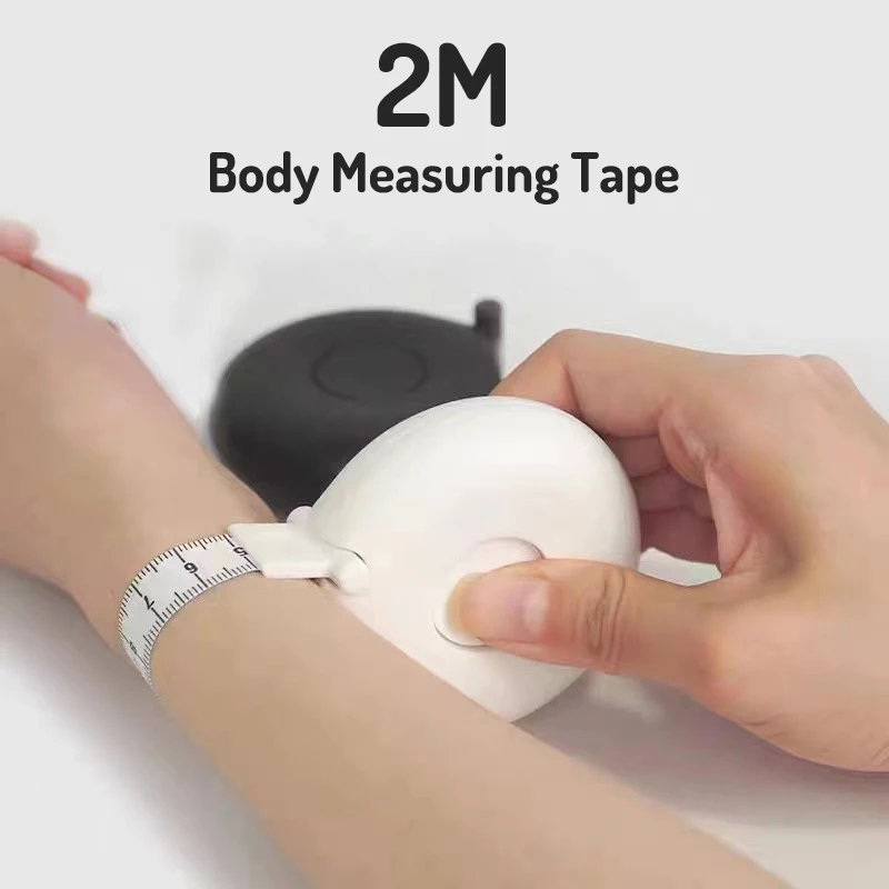 

2M Body Measuring Tape Retractable Waistline Fitness Ruler Flexible Rule Sewing Fabric Tailor Cloth Craft Measurement Tapeline