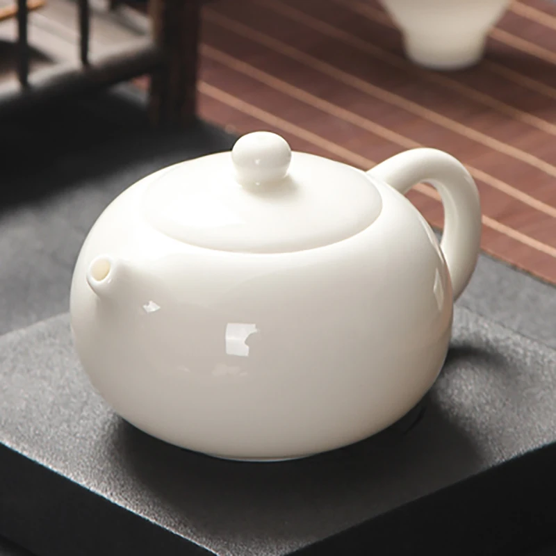 

Kung Fu Tea Set White Porcelain Gaiwan Teapot Puer Teaware Services Bowl Akadama Cha Cup Mug Chinese Tableware Ceremony Coffee