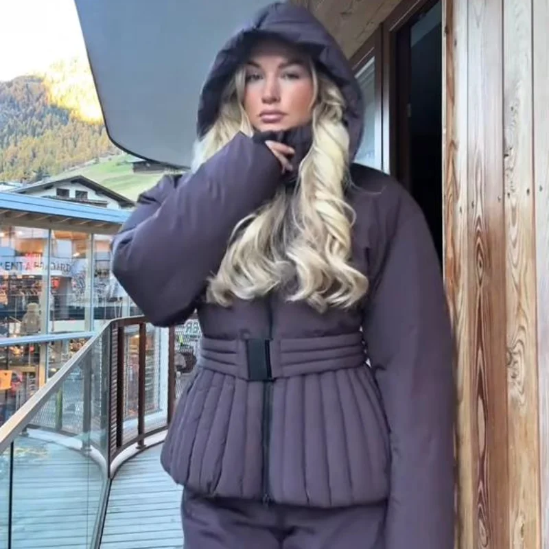 سيدة كامل الجسم بدلة تزلج مقنعين الوقوف الفراء طوق سستة حزام الخصر متوهج السراويل بذلة موضة غمد الرياضة شتاء 2025 ملابس التزلج سيدة كامل الجسم بدلة تزلج مقنعين الوقوف الفراء طوق سستة حزام الخصر متوهج السراويل بذلة موضة غمد الرياضة شتاء 2025 ملابس التزلج