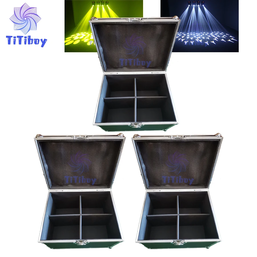 

No Tax 3x Roadcase DJ Party Lighting 100W LED Moving Head High Bright Mobile Heads Beam Effect For Home Disco Bar Stage Wedding