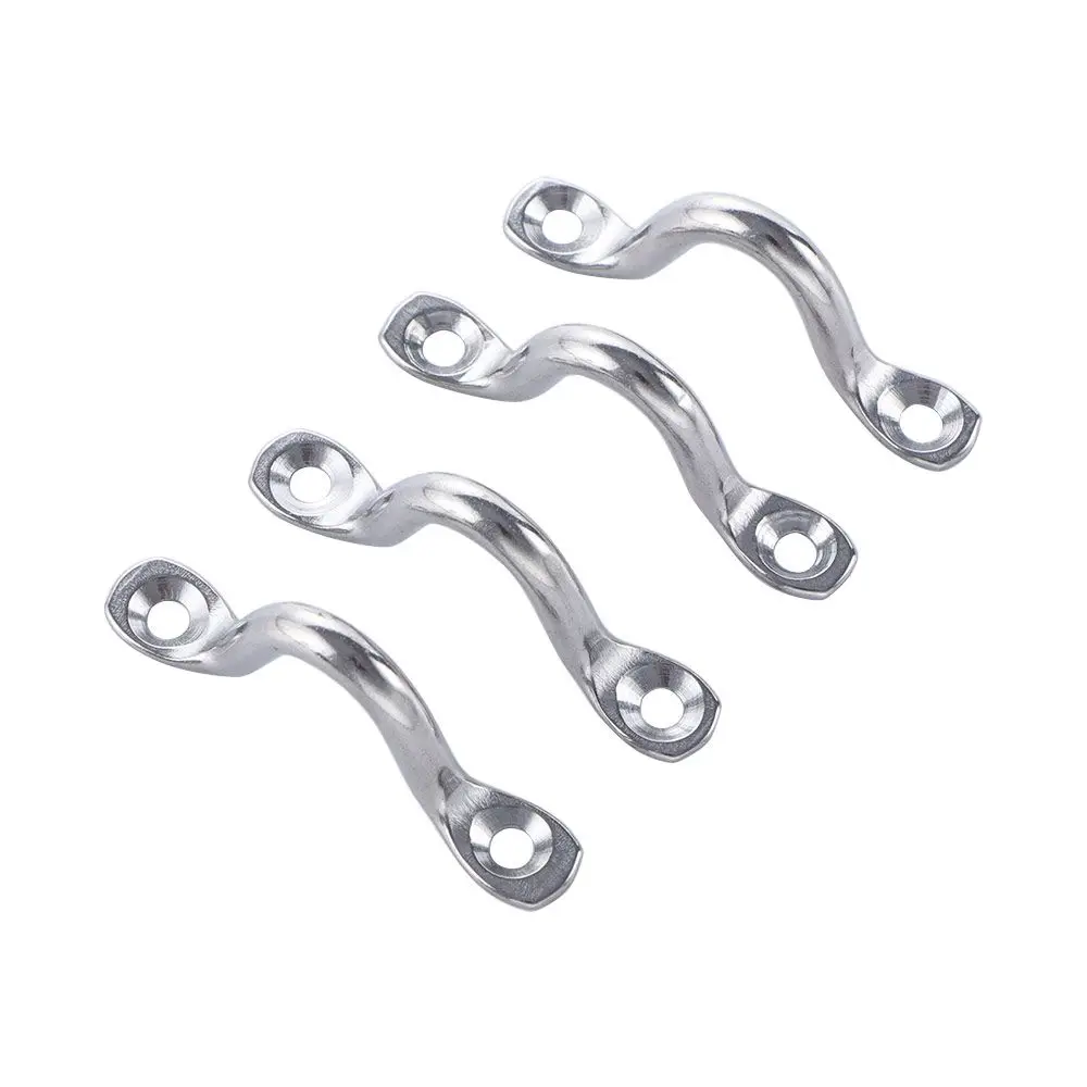 

Marine Plate Stainless Steel Boat Yacht Ship Racing Boats Wire Eye Straps Staple Ring Hook Handle Doorknob Saddle Clip