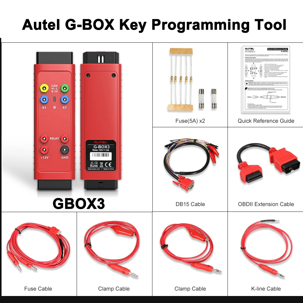 GBOX3 Autel G-BOX Key Programming Tool For Mercedes-Benz Lexus Toyota With KM100/ IM508/ IM608 All Key Lost Work Key Programmer
GBOX3 Autel G-BOX Key Programming Tool For Mercedes-Benz Lexus Toyota With KM100/ IM508/ IM608 All Key Lost Work Key Programmer