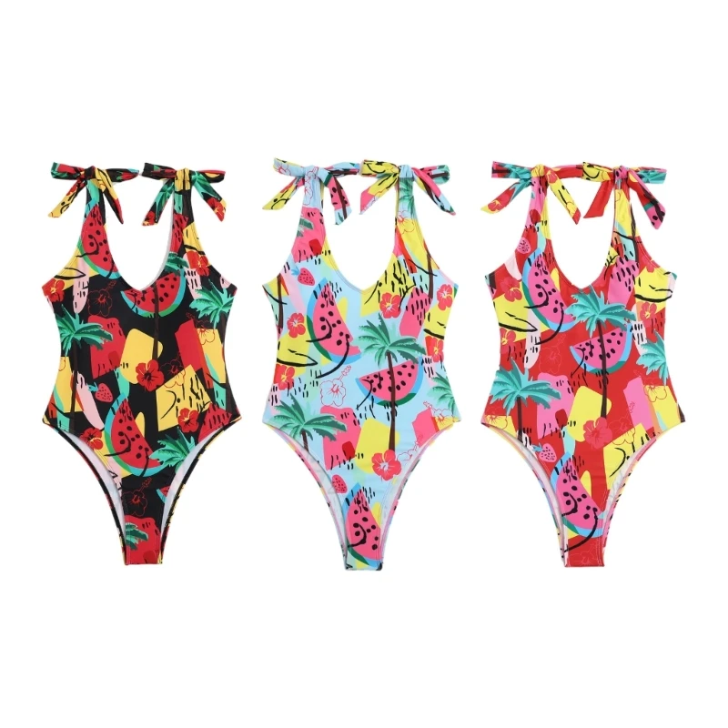 Women One Piece Swimsuit V-Neck Tummy Control Swimwear Floral Print Slimming Strap Backless Bathing Suit for Swimwear Dropship
Women One Piece Swimsuit V-Neck Tummy Control Swimwear Floral Print Slimming Strap Backless Bathing Suit for Swimwear Dropship