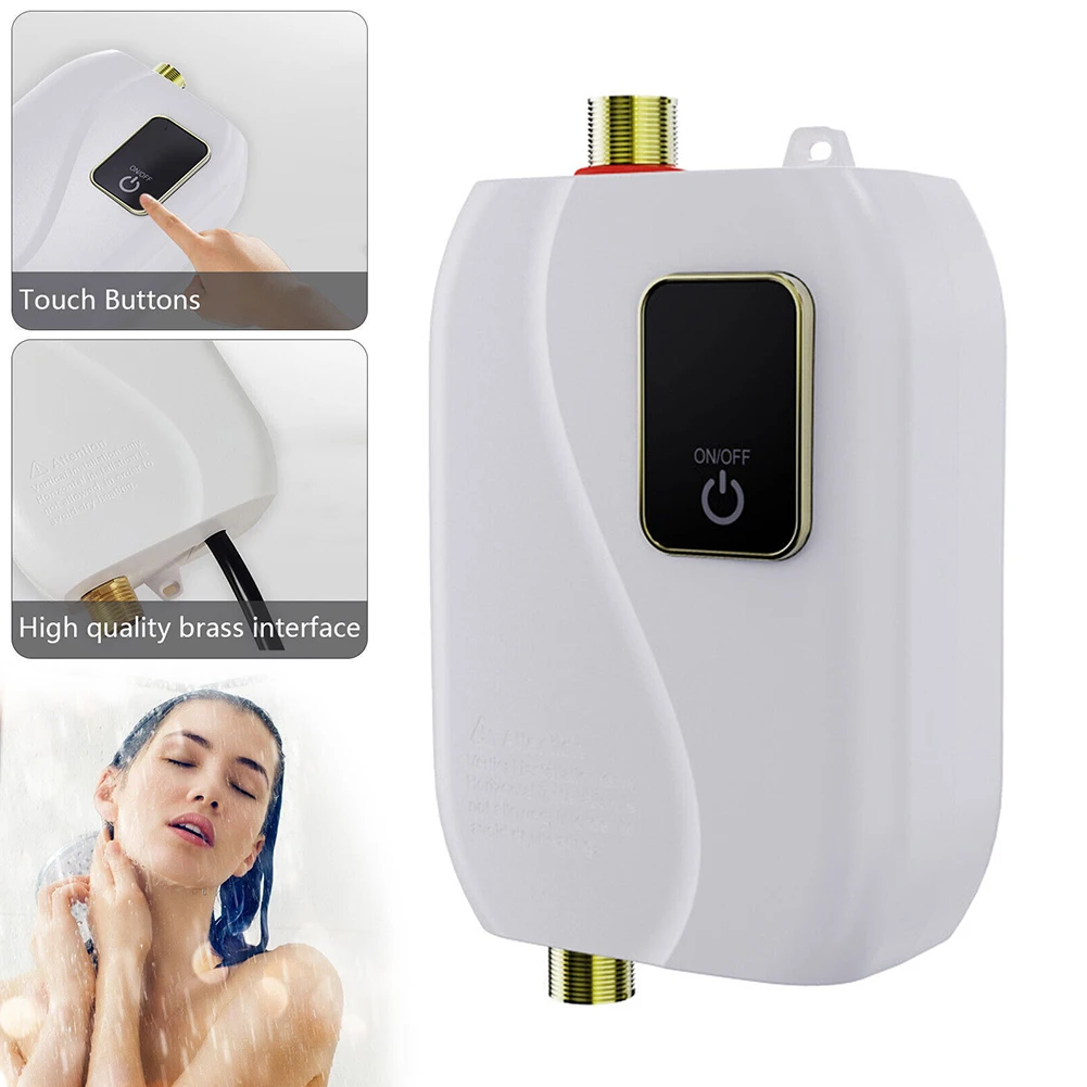 Electric Tankless Instant Hot Water Heater Boiler For Kitchen Bathroom Caravan Automatic Power Off Smart Home Devices
Electric Tankless Instant Hot Water Heater Boiler For Kitchen Bathroom Caravan Automatic Power Off Smart Home Devices