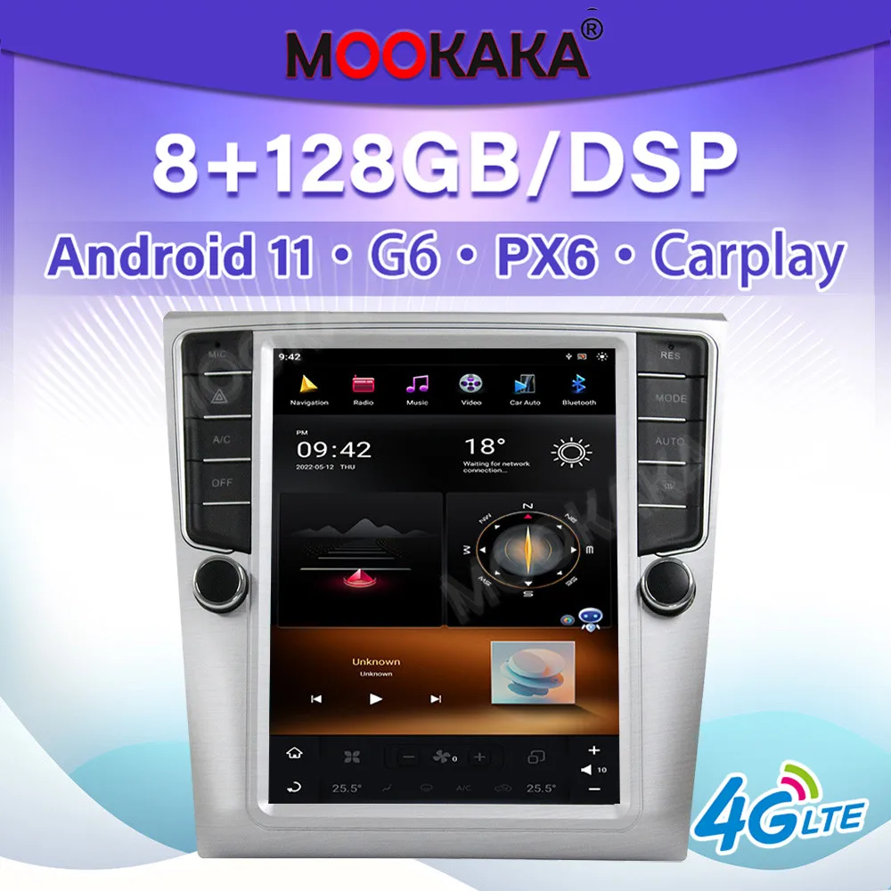 

Android 11 FOR VW Passat Magotan CC 2007-2015 4GLET PX6/G6 Car Stereo Radio Multimedia Player GPS Navigation Auto Audio DSP