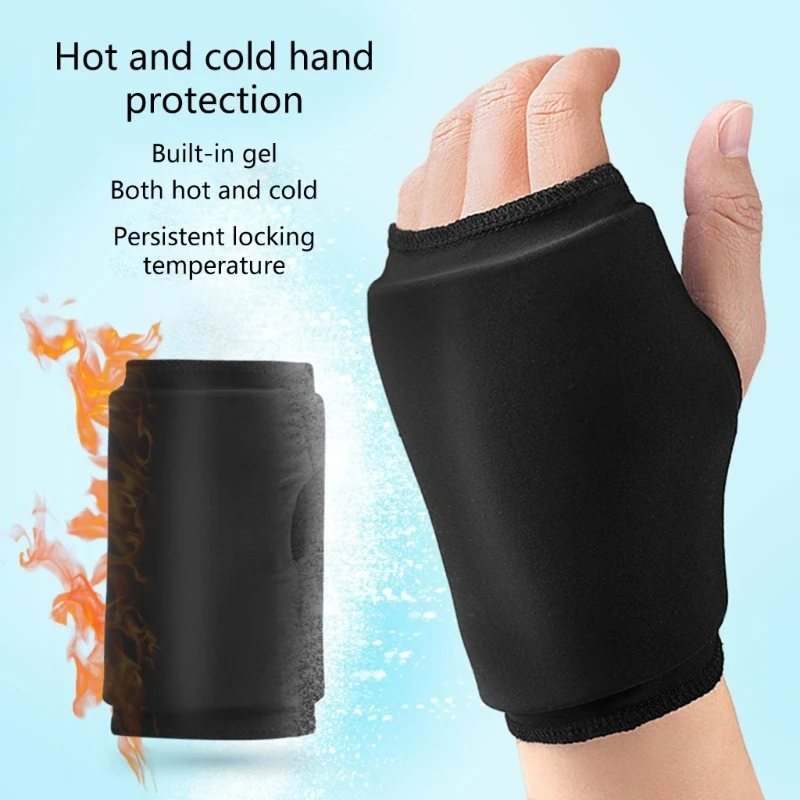 

Reusable Hand Ice Pack Wearable Thumb Wrist Ice Pack Hot and Cold Gel Compression for-Pain Relief from Arthritis-Surgery