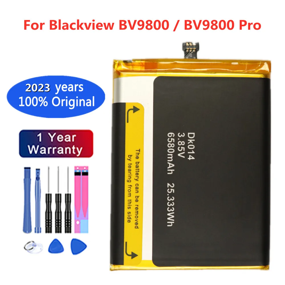 2023 Years 100% Original BV 9800 6580mAh DK014 Battery For Blackview BV9800 / BV9800 Pro BV9800Pro Smart Mobile Phone Batteria
2023 Years 100% Original BV 9800 6580mAh DK014 Battery For Blackview BV9800 / BV9800 Pro BV9800Pro Smart Mobile Phone Batteria