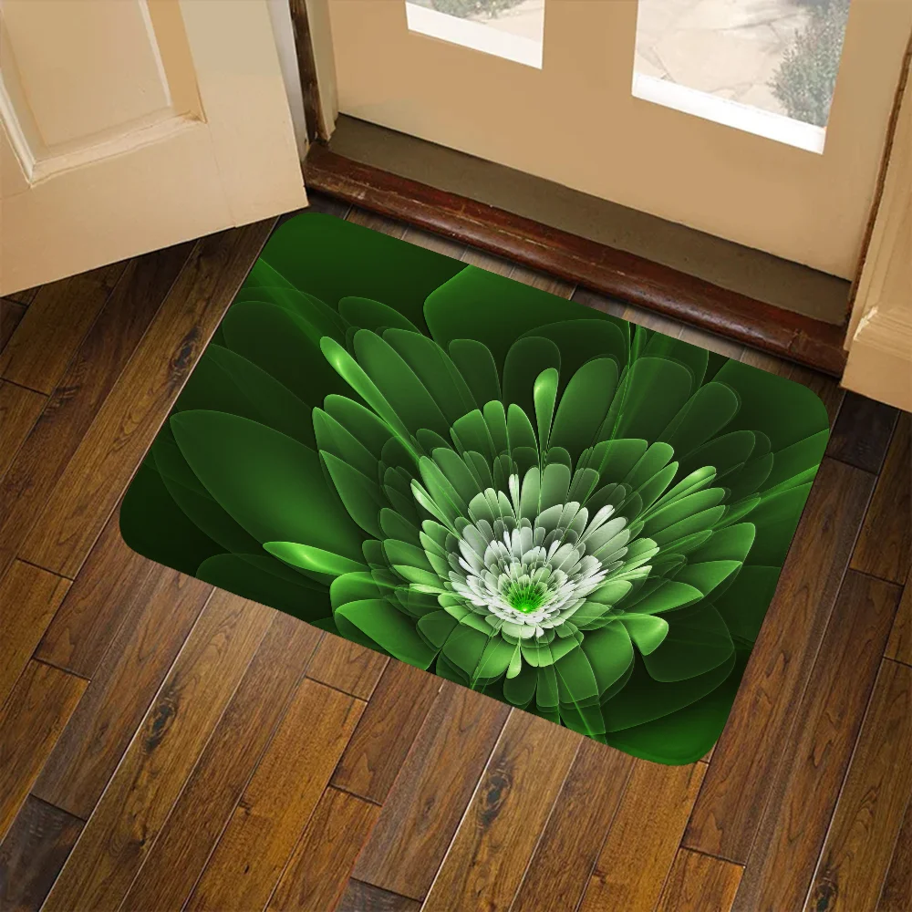 

Flowers Balcony Carpet for Kitchen Mat Super Absorbent Bathroom Rug Non Slip Carpet Floor Bath Mat Entrance Door Doormat Bedroom