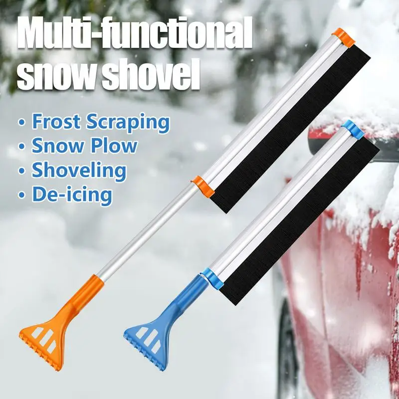 

Portable Snow Shovel Kit For Automobile 3 In 1 Ice Removal Gadget Premium Scraper Brush Detachable Snow Removal Tool For Vehicle