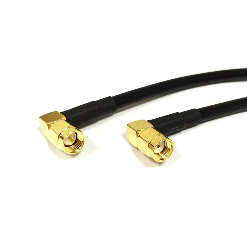 

New SMA Male Right Angle Switch RP-SMA Plug RA 90-degree Convertor Pigtail Cable RG58 Wholesale Fast Ship 50CM 20" Adapter