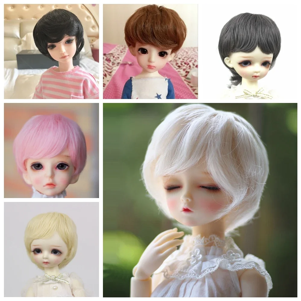1/6 1/4 1/3 Bjd Doll Wig Gold Black White High Temperature Fiber BJD Short Hair Style Doll Wigs Accessories
1/6 1/4 1/3 Bjd Doll Wig Gold Black White High Temperature Fiber BJD Short Hair Style Doll Wigs Accessories
