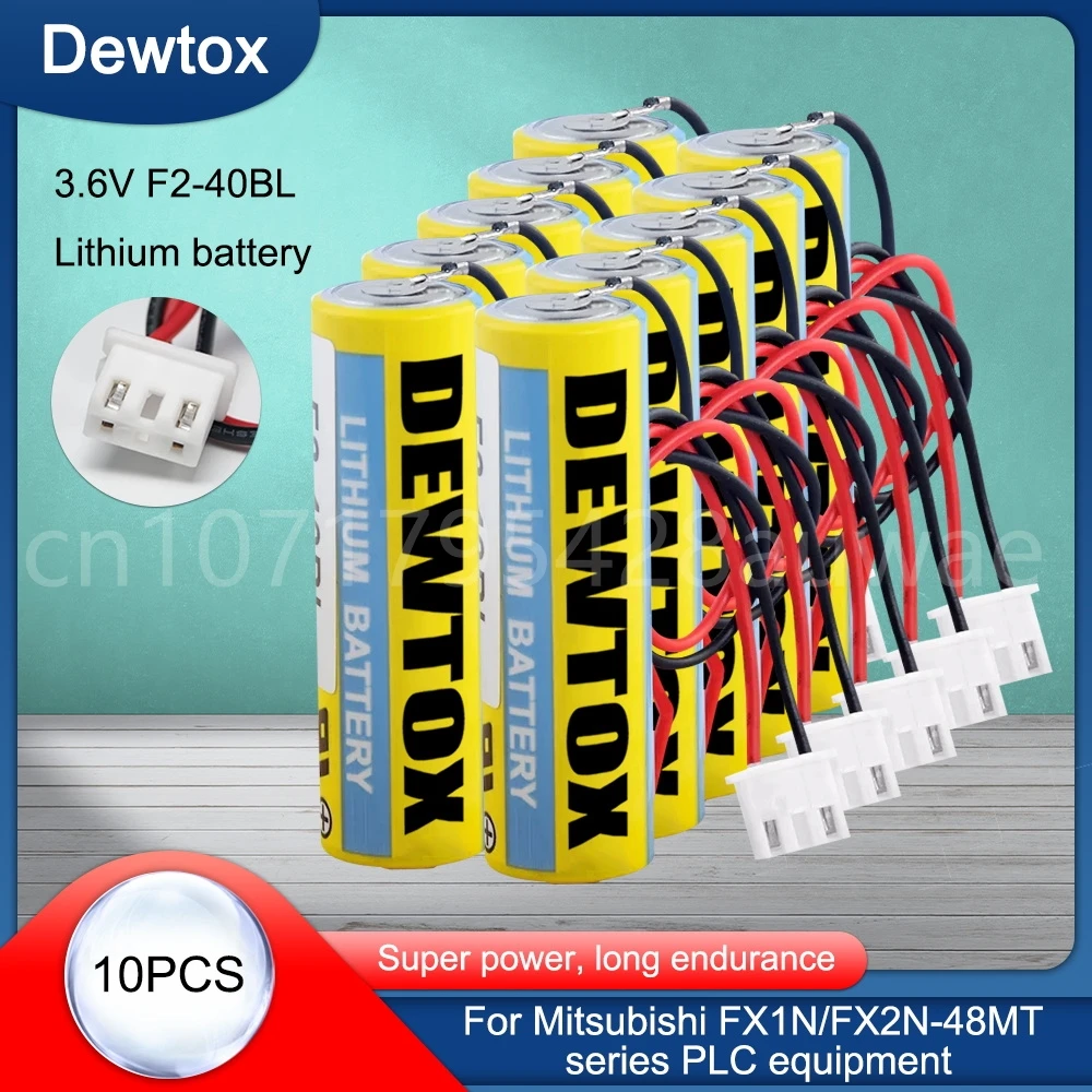 10PCS F2-40BL ER6 3.6V AA 1800mAh lithium Battery CNC PLC Batteries Can Replace ER6C FX2N/1N With White plug
10PCS F2-40BL ER6 3.6V AA 1800mAh lithium Battery CNC PLC Batteries Can Replace ER6C FX2N/1N With White plug
