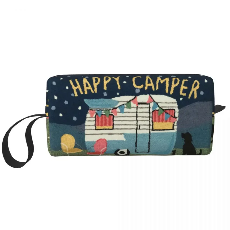Adventure Travel Happy Camper Cosmetic Bag Women Kawaii Cartoon RV Camping Makeup Case Beauty Storage Toiletry Bags
Adventure Travel Happy Camper Cosmetic Bag Women Kawaii Cartoon RV Camping Makeup Case Beauty Storage Toiletry Bags