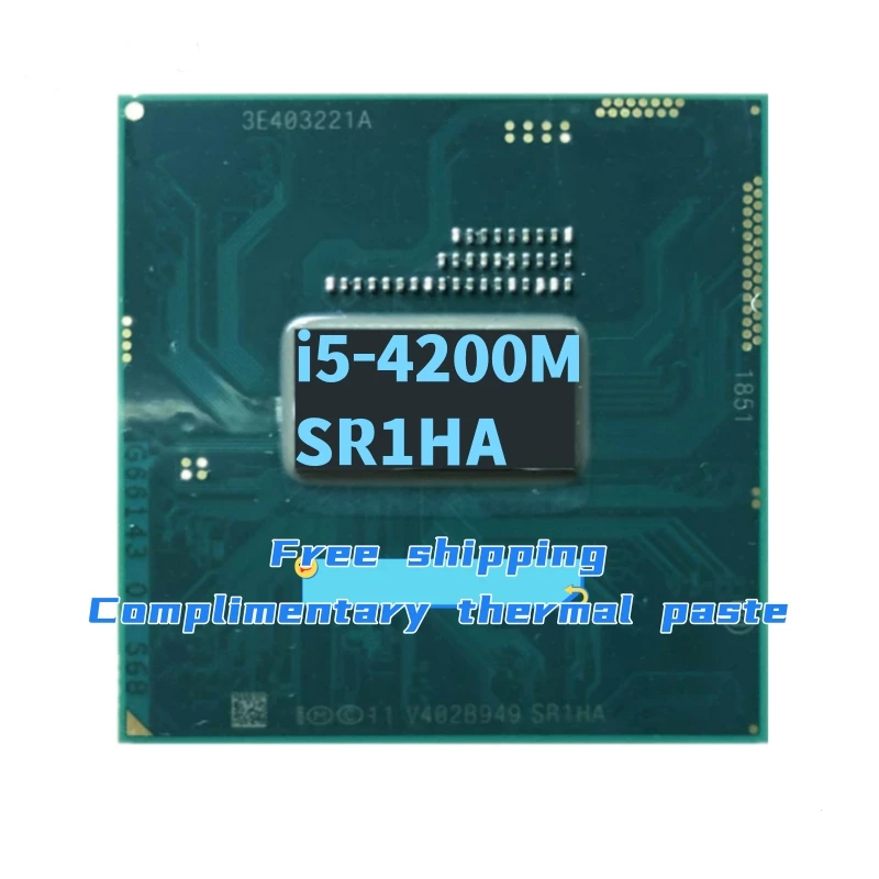 Latop core I5 4200M Cpu I5-4200M CPU SR1HA 3M Cache, 2,5 ГГц до 3,10 ГГц PGA946 поддержка HM87
Latop core I5 4200M Cpu I5-4200M CPU SR1HA 3M Cache, 2,5 ГГц до 3,10 ГГц PGA946 поддержка HM87