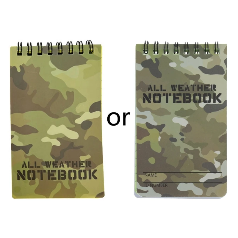 

Waterproof Notebook All-Weather Spiral Memo-Paper Notepad with Paper for Outdoor Activities Recording QXNF