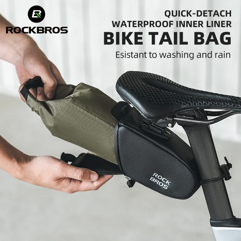 ROCKBROS Portable Cycling Tail Bag with Waterproof Bag 2 in 1 Detachable Mtb Road Bike Seat Pack Bag mtb Bicycle Accessories
ROCKBROS Portable Cycling Tail Bag with Waterproof Bag 2 in 1 Detachable Mtb Road Bike Seat Pack Bag mtb Bicycle Accessories