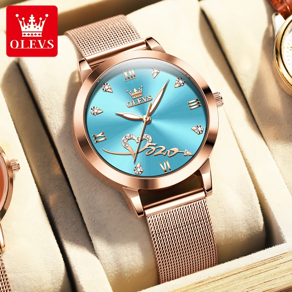 OLEVS Brand Fashion Quartz Watch for Women Luxury Rose Gold Stainless Steel Mesh Strap Waterproof Ladies Watch Relogio Feminino
OLEVS Brand Fashion Quartz Watch for Women Luxury Rose Gold Stainless Steel Mesh Strap Waterproof Ladies Watch Relogio Feminino