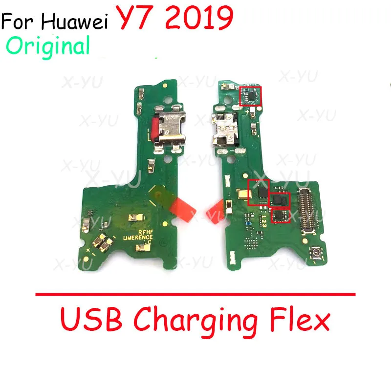 

Оригинальный шлейф для зарядного порта USB для Huawei Y7 2017 2019, шлейф для микрофона, Запасная часть