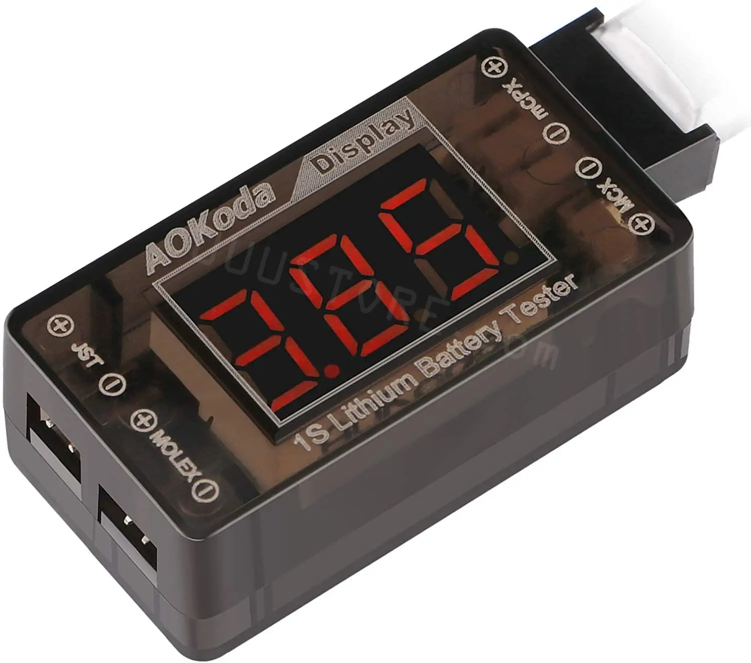 Проверка напряжения литий-полимерной батареи AOKoda AOK-041 1S, тестер с Micro JST 1,25 Φ 2,0 Micro Losi и JST коннектором для крошечного дрона
Проверка напряжения литий-полимерной батареи AOKoda AOK-041 1S, тестер с Micro JST 1,25 Φ 2,0 Micro Losi и JST коннектором для крошечного дрона