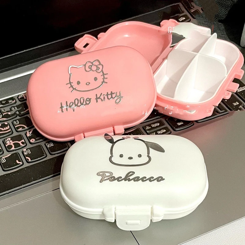 Hello Kitty Sanrio Kawaii Anime Pill Case Portable Cute Sweet Pochacco Cartoon Compartment Storage Box Lovely Gifts for Girls
Hello Kitty Sanrio Kawaii Anime Pill Case Portable Cute Sweet Pochacco Cartoon Compartment Storage Box Lovely Gifts for Girls