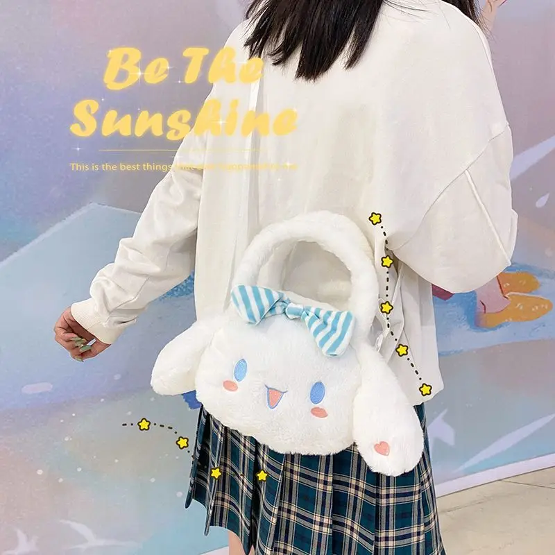 Kawaii Cinnamon Dog Plush Bag My Melody Big Eared Dog Cute Girl Handball Messenger Bag Anime Christmas Gift Mini Backpack
Kawaii Cinnamon Dog Plush Bag My Melody Big Eared Dog Cute Girl Handball Messenger Bag Anime Christmas Gift Mini Backpack