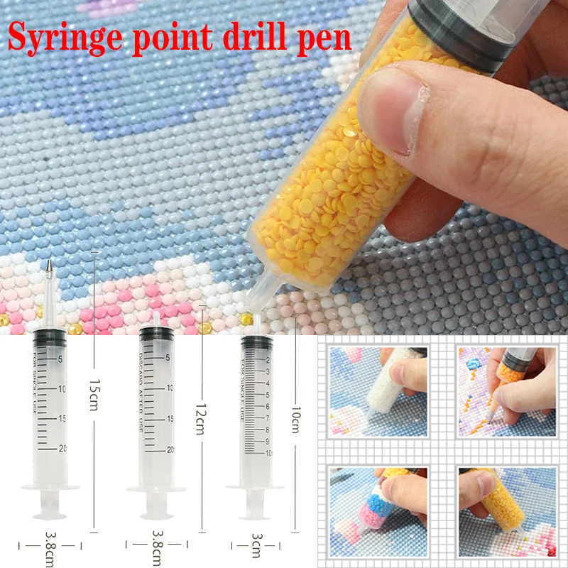 5D DIY Syringe Point Drill Pen Diamond Painting Tool Full Round Square Moasic Rhinestones Diamond Embroidery Sewing Accessories
5D DIY Syringe Point Drill Pen Diamond Painting Tool Full Round Square Moasic Rhinestones Diamond Embroidery Sewing Accessories