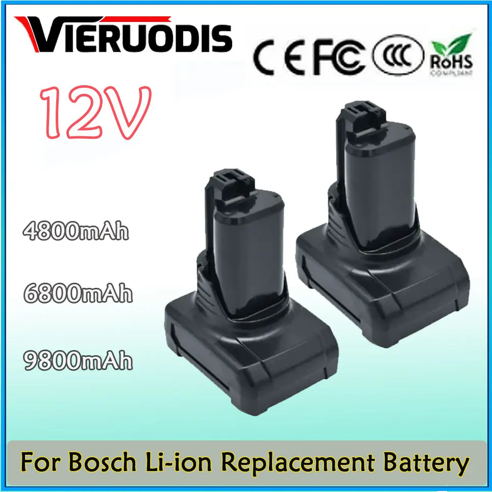 12V for Bosch 4.8AH/6.8AH/9.8AH Li-ion BAT420 Replacement Battery For BAT411A BAT412 BAT412A BAT413 Max Power Tools Battery 
12V for Bosch 4.8AH/6.8AH/9.8AH Li-ion BAT420 Replacement Battery For BAT411A BAT412 BAT412A BAT413 Max Power Tools Battery