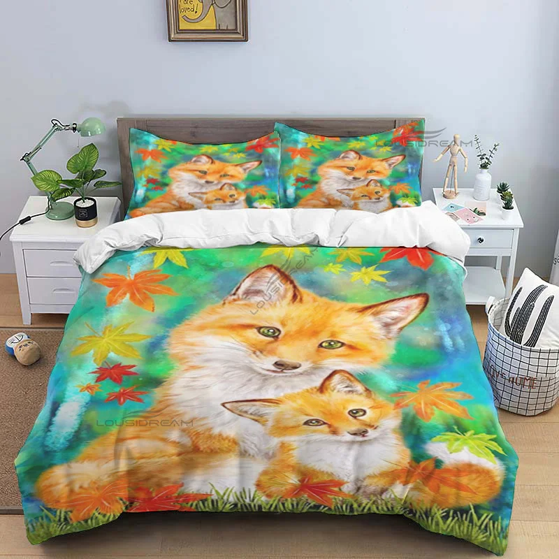 Fox Animal Patterns Comforter Bedding Set,Duvet Cover Bed Set Quilt Cover Pillowcase,King Queen Size Bedding Set
Fox Animal Patterns Comforter Bedding Set,Duvet Cover Bed Set Quilt Cover Pillowcase,King Queen Size Bedding Set