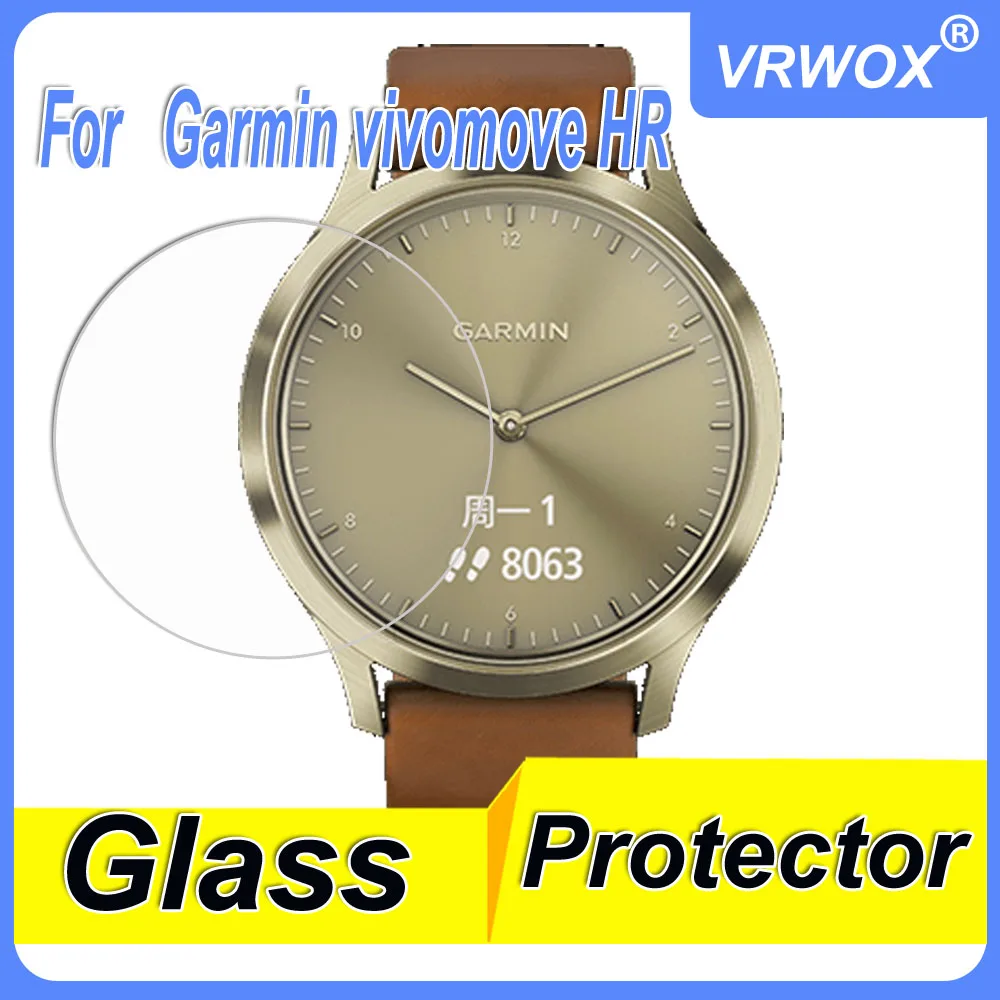 

9H Tempered Glass Flim For Garmin Vivomove HR Screen Protector Explosion-Proof Film Accessories